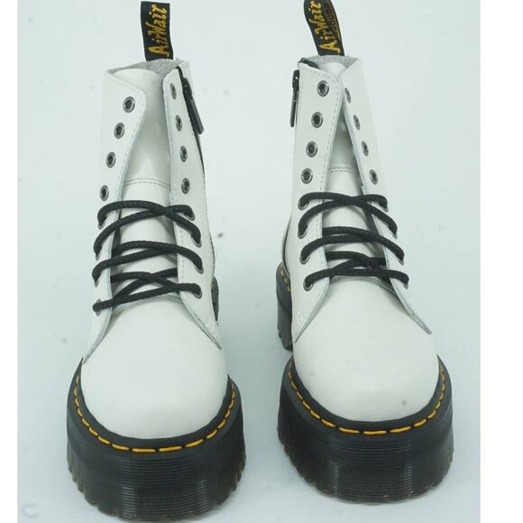 Doc Martens Jadon Platform White combat ankle boots size 5 M laces Dr. Womens - Picture 11 of 12
